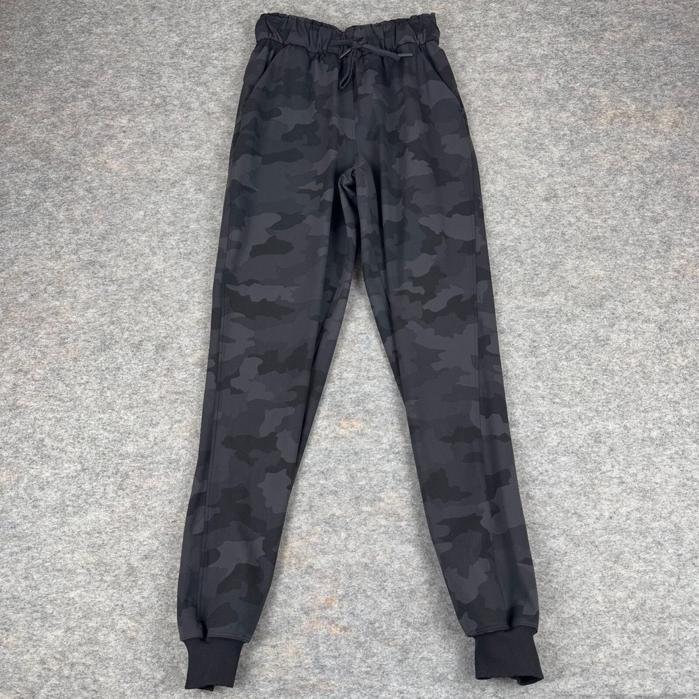 Lululemon High Rise Jogger Heritage 365 Camo Deep Coal‎ Multi Womens 2
